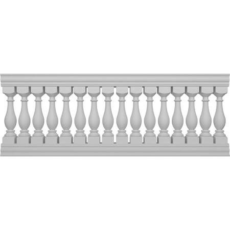 Ekena Millwork Fiberthane Legacy Balustrade Railing Kit, Style G (6 1/4" On-Center Spacing to Pass 4" Sphere Code) BALK38X096LGG